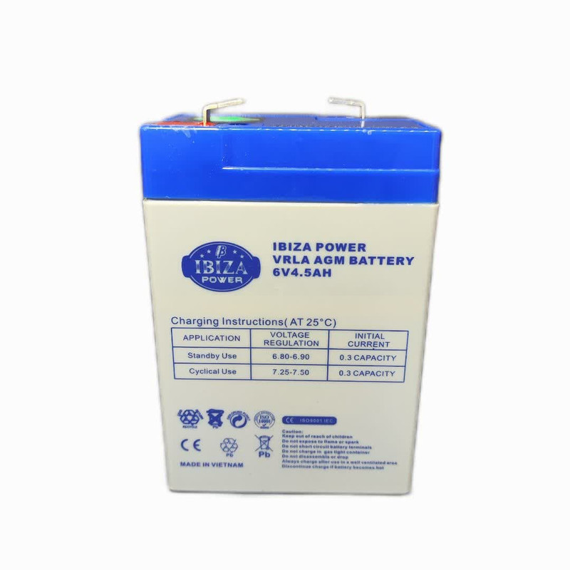 باتری UPS 6 ولت 4.5 ایبیزا مدل 6v4.5AH